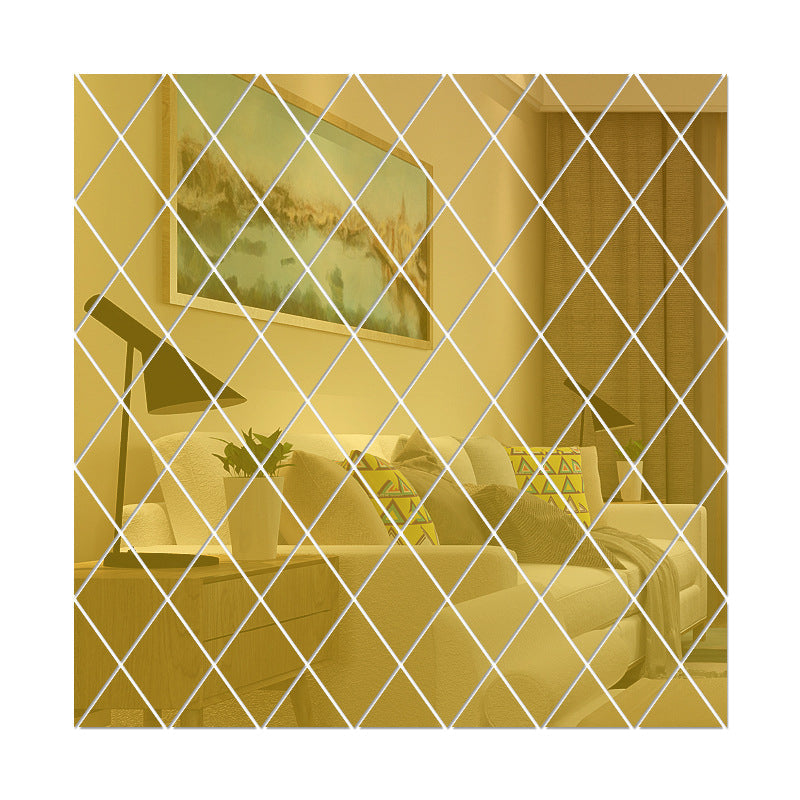 Rhombus Acryl Spiegel Wandaufkleber