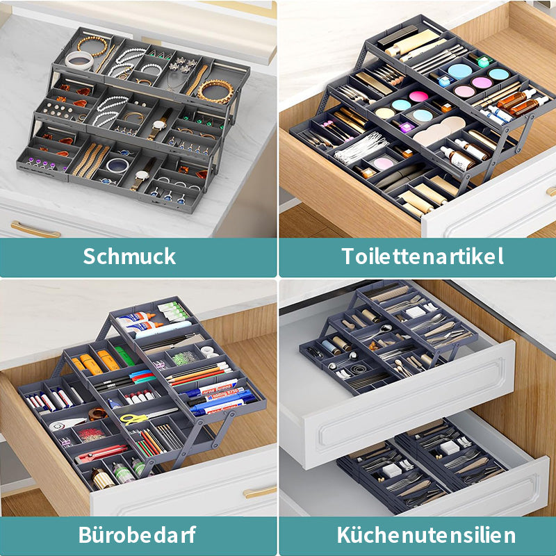 Mehrstufiger, erweiterbarer intelligenter Schubladen-Organizer