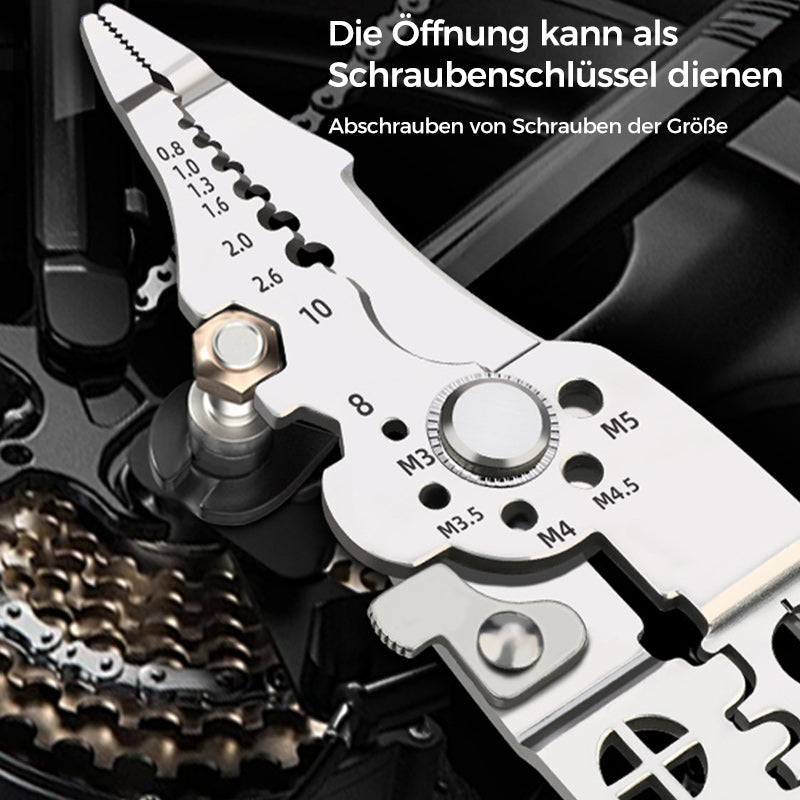 Multifunktionale Abisolierzange Crimper Kabelschneider Zange