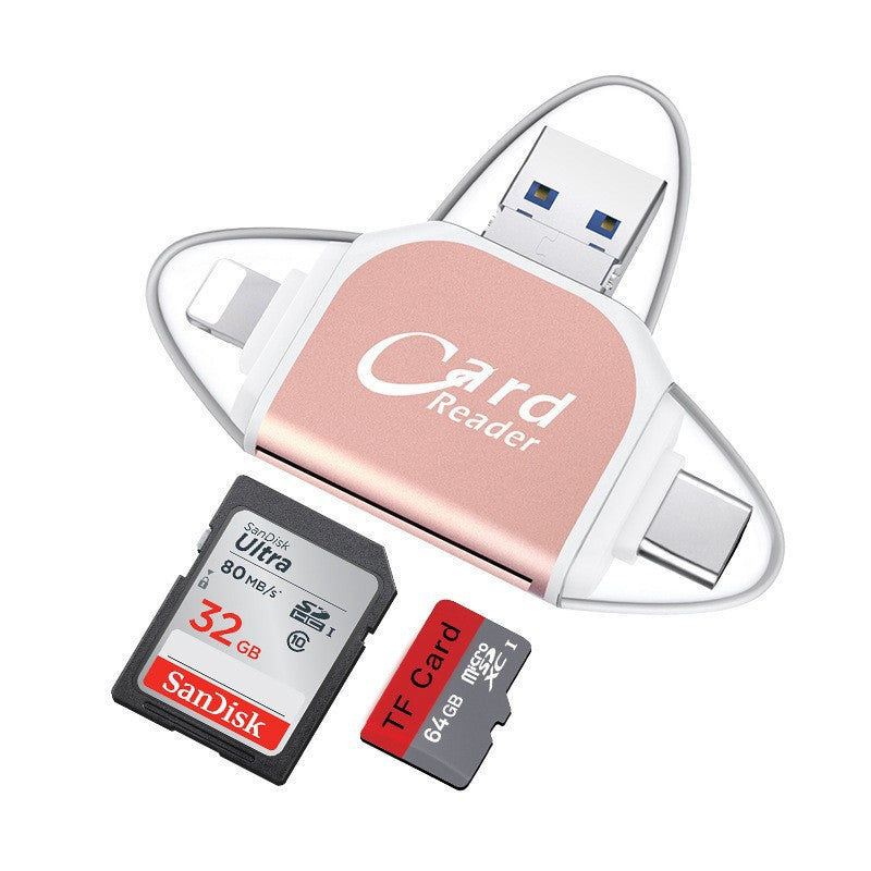 Vorverkauf>>4-in-1-Universal-SD-TF-Kartenleser mit mehreren Anschlüssen