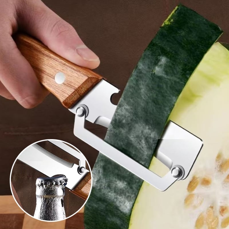 Küchen-Multifunktionsmesser aus Edelstahl mit verdickter Klinge zum Schälen von Obst