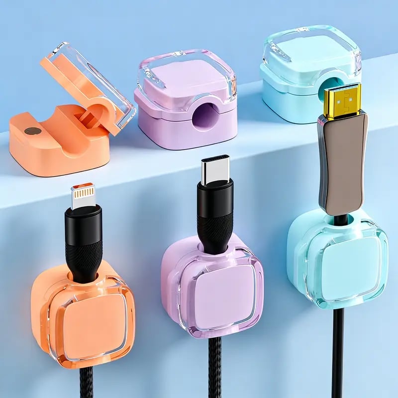Transparenter magnetischer Kabelorganizer