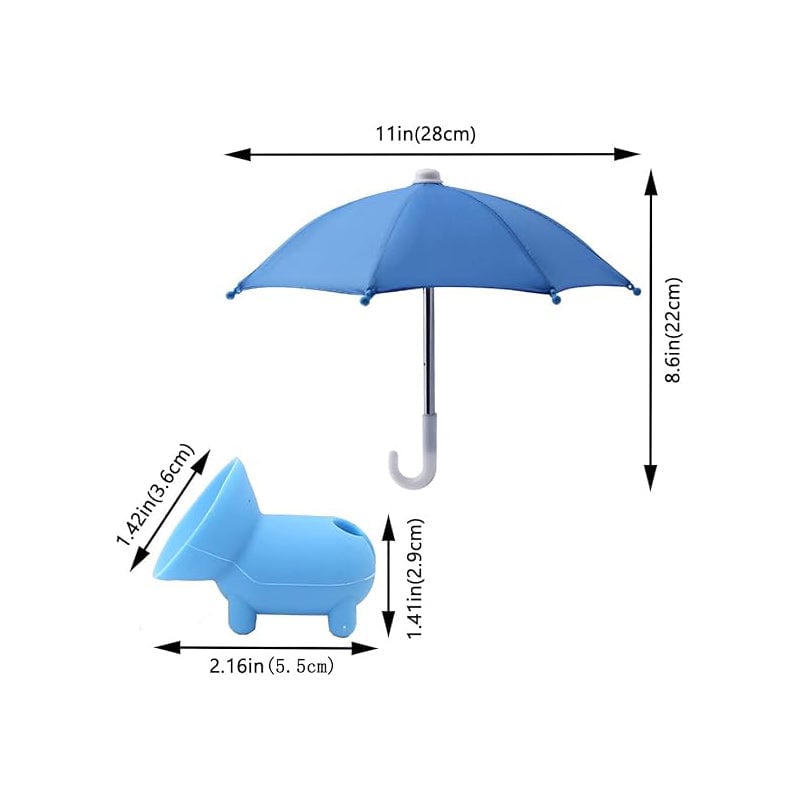 Handy-Regenschirm Saugnapf-Ständer gegen Sonne