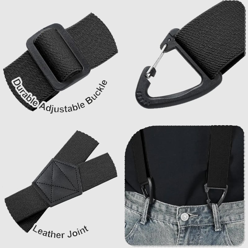 Hosenträger für Herren mit 4 Clips