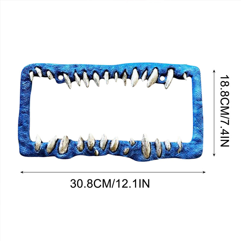 Lustige Nummernschilddekorationen