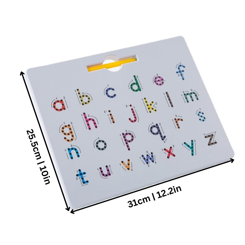 2-in-1 doppelseitige magnetische Alphabet-Edition