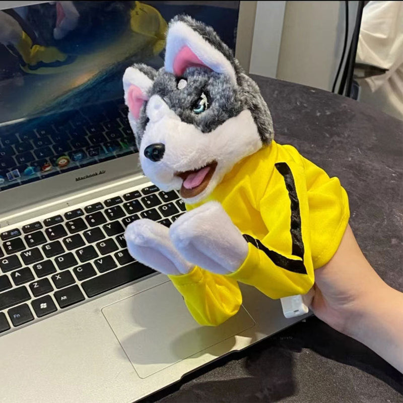 Husky-Handschuhpuppe aus Plüsch