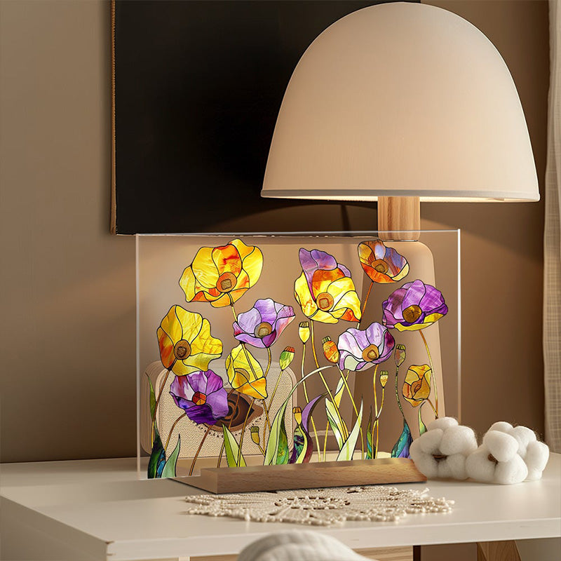 Gemaltes buntes Blumenmusterdekor