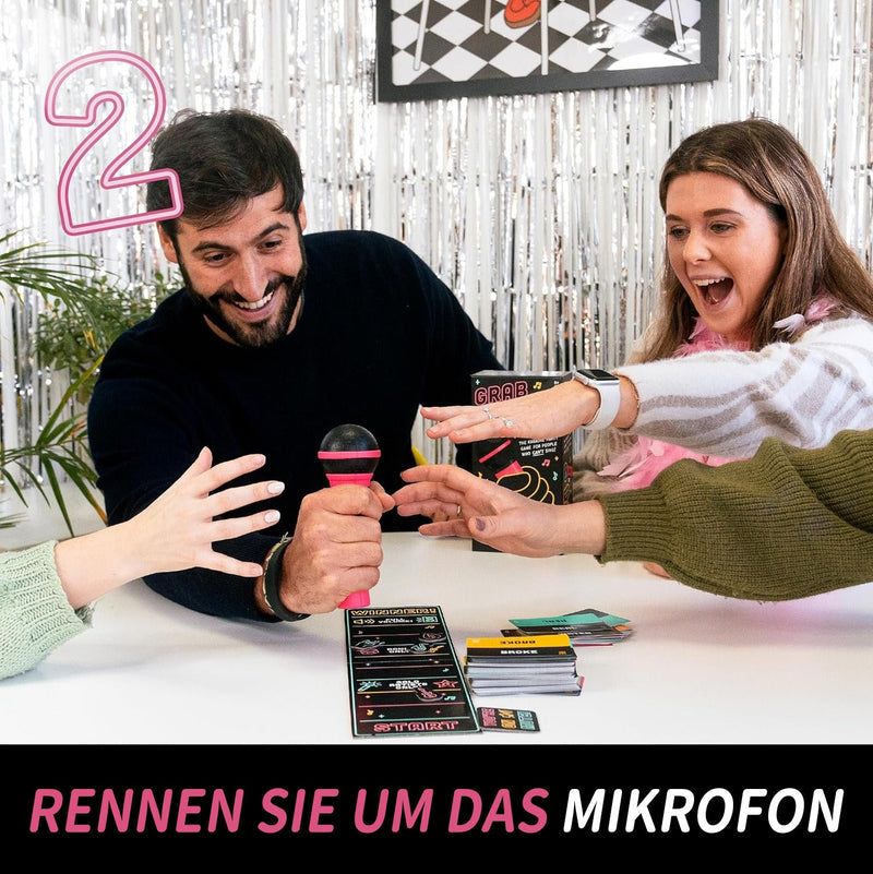 Schnapp dir das Mikrofon – das Partyspiel für Leute, die nicht singen können!