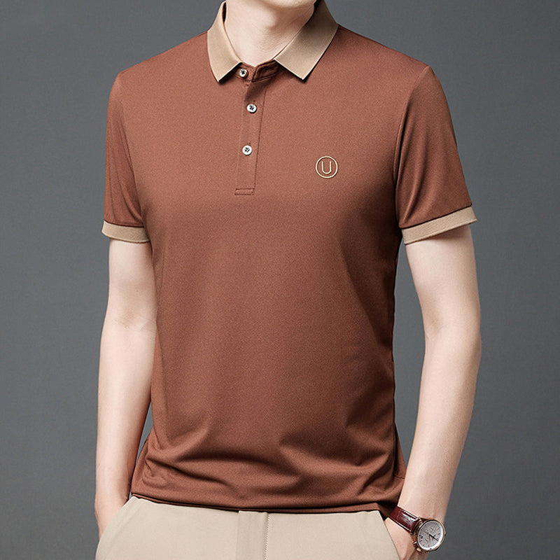 Business-Casual Besticktes Poloshirt
