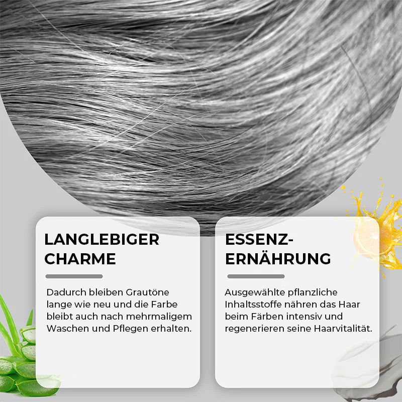 2-in-1-Silberhaarfarbe mit natürlichem Essence-Extrakt