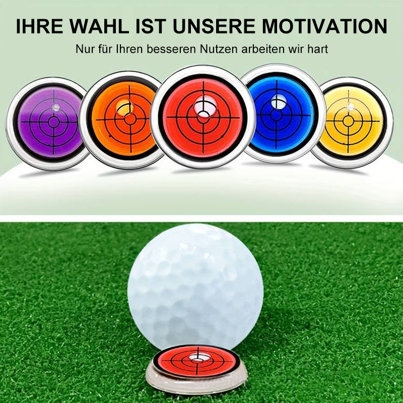 Runder Golf-Cap-Clip mit Wasserwaagenfunktion