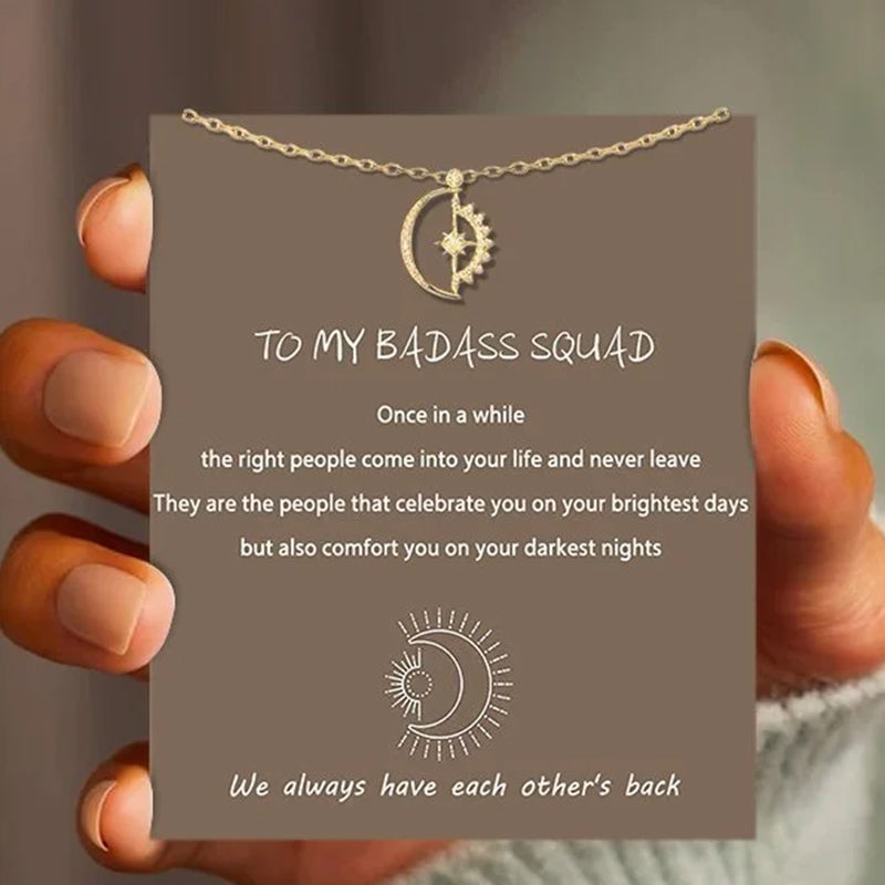 Mond und Stern Halskette