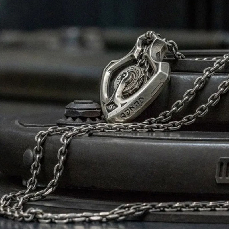 Mechanischer Zahnrad-Anhänger Halskette