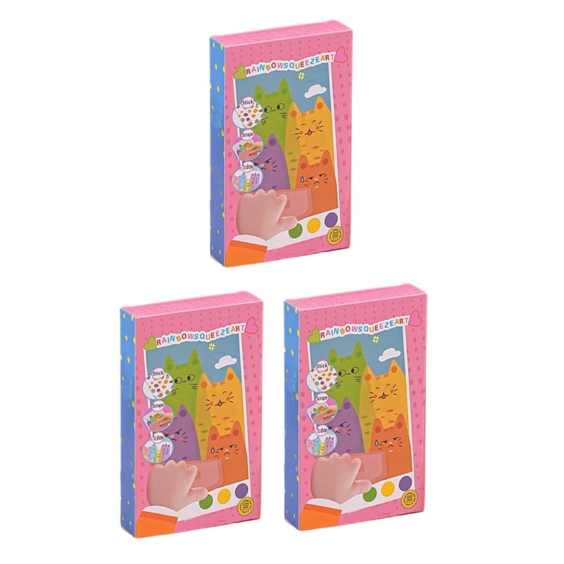 Kreatives Postkartenset mit Regenbogen-Kratzbildern für Kinder (Englische Version)