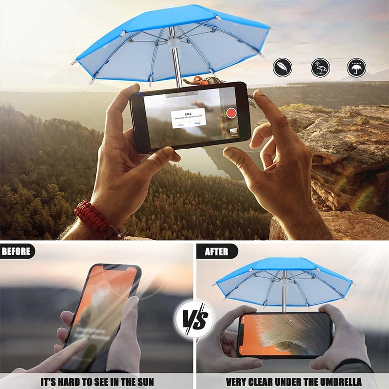 Handy-Regenschirm Saugnapf-Ständer gegen Sonne