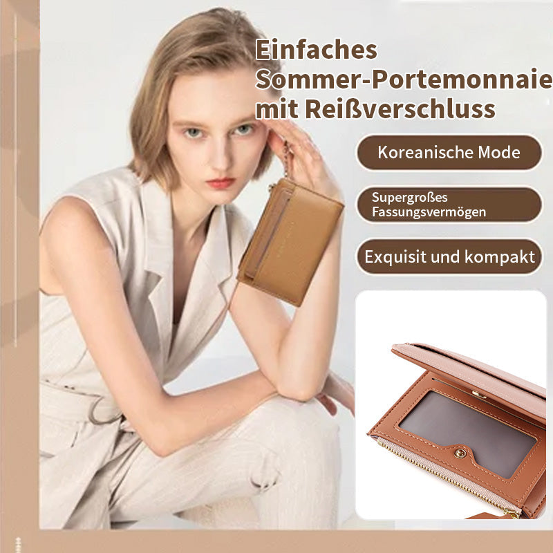 Multifunktionale Geldbörse mit Reißverschluss und Kartenfächern