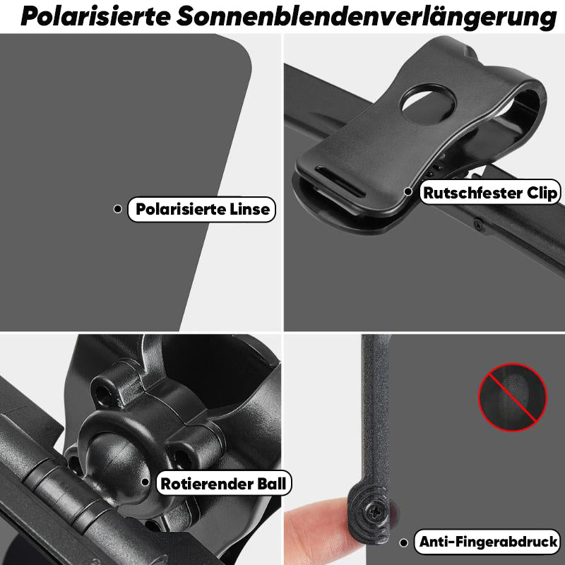 Auto-Sonnenblende mit polarisiertem Blendschutz