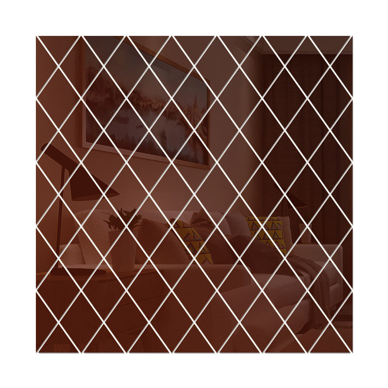 Rhombus Acryl Spiegel Wandaufkleber