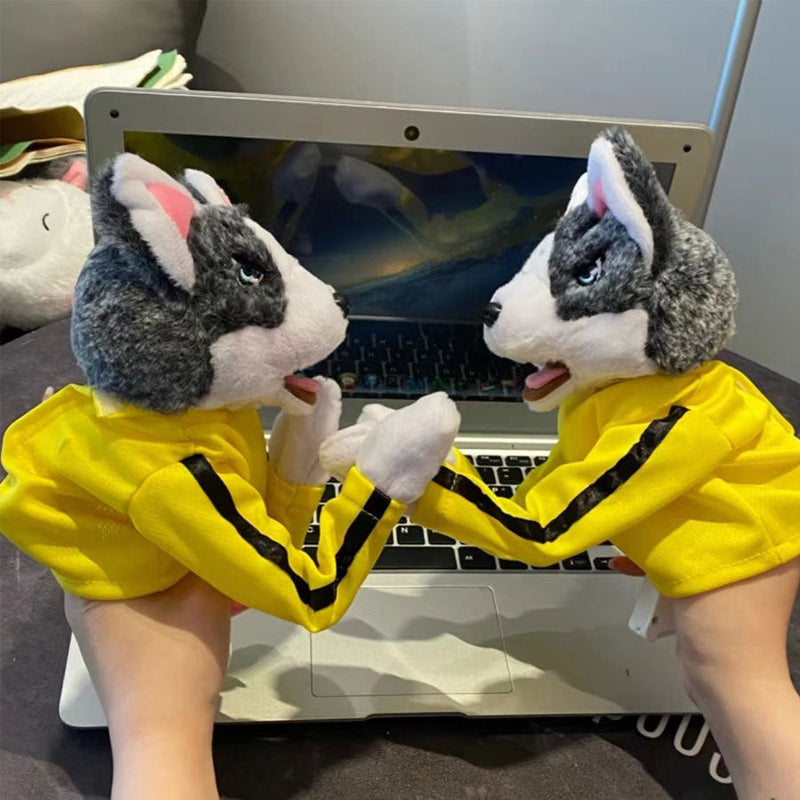 Husky-Handschuhpuppe aus Plüsch