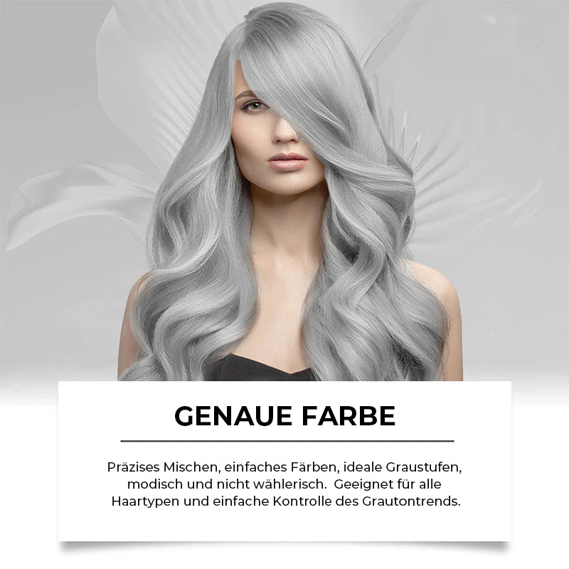 2-in-1-Silberhaarfarbe mit natürlichem Essence-Extrakt