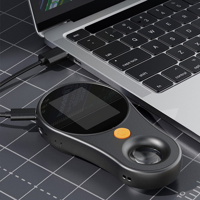 Handdigitalmikroskop. Tragbares Taschenmikroskop