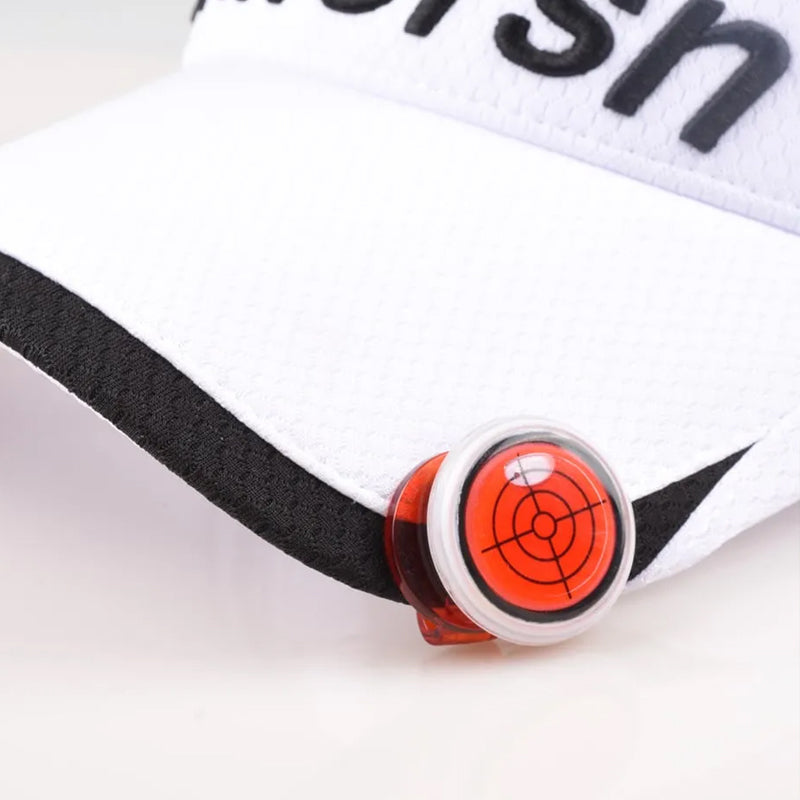 Runder Golf-Cap-Clip mit Wasserwaagenfunktion