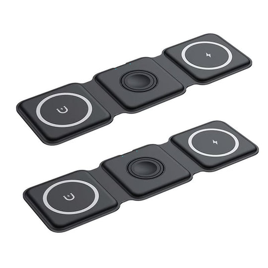 Faltbares kabelloses 3-in-1-Ladegerät