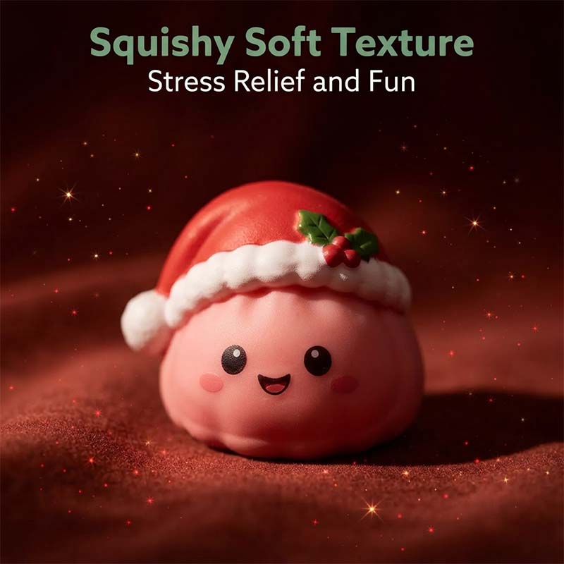 Weihnachts-Adventskalender mit Teigtaschen-Squishys – 24 Überraschungsspielzeuge