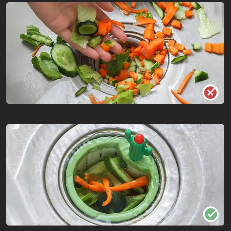 Kaktus-Spülbeckensiebkorb