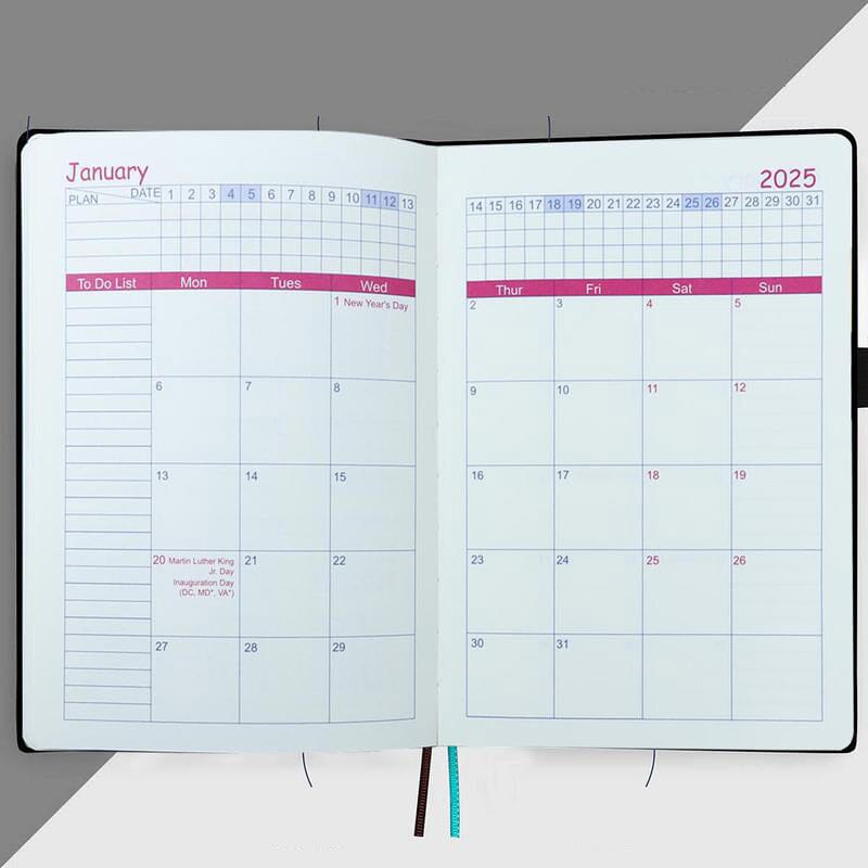 2025 Eine Seite pro Tag Planer - Ihr ultimativer Geschenkkalender