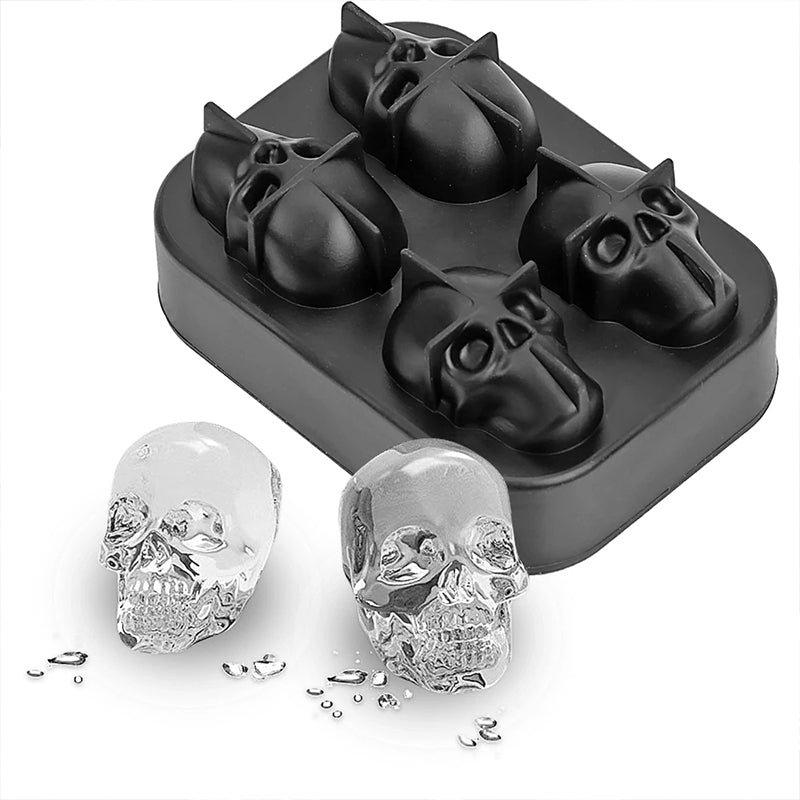 3D Kreative Schädel Eis Schale Form