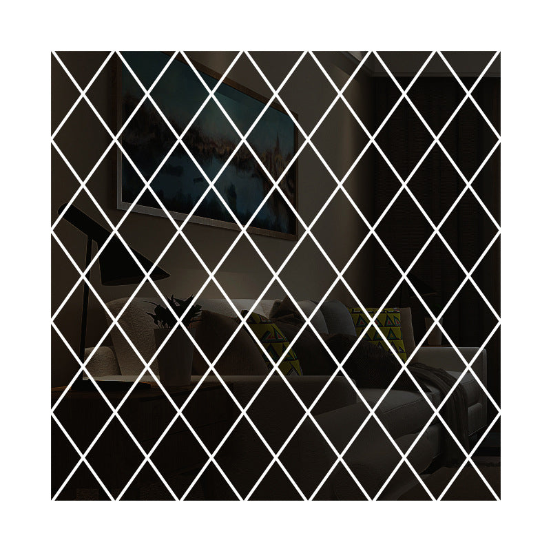 Rhombus Acryl Spiegel Wandaufkleber