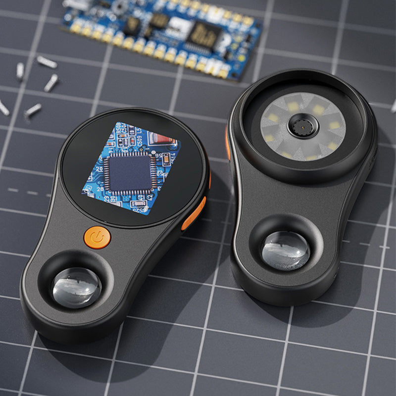 Handdigitalmikroskop. Tragbares Taschenmikroskop