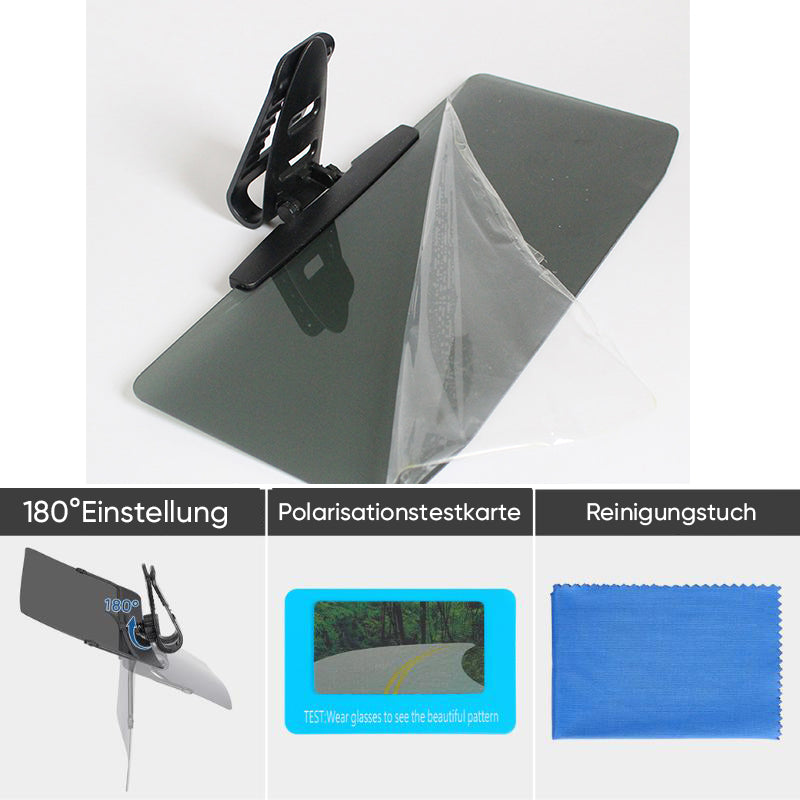 Auto-Sonnenblende mit polarisiertem Blendschutz