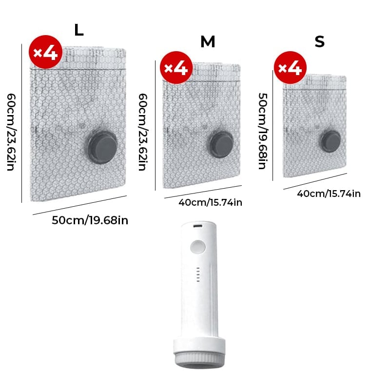 Kabelloser Reisestaubsaugerbeutel-Set