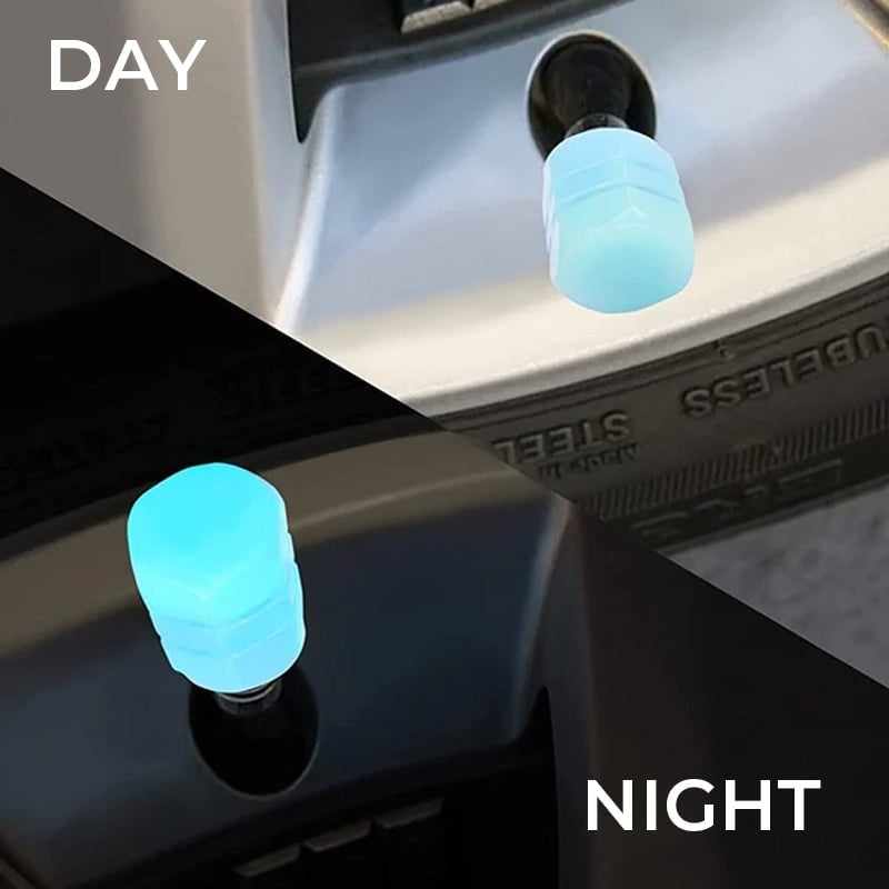 🌟Universelle fluoreszierende Reifenventilkappen
