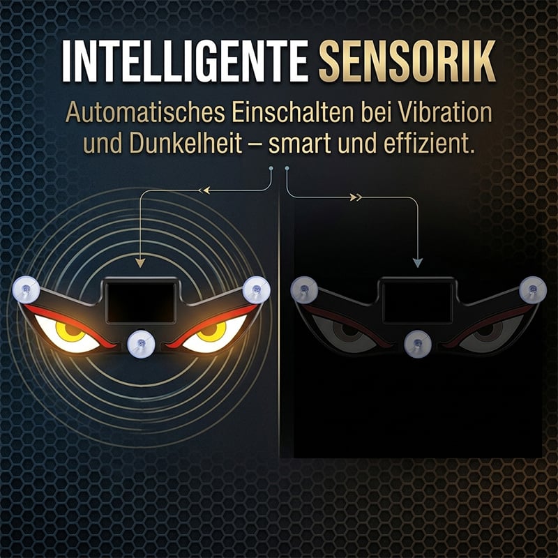 Solarbetriebene Devil-Eye-Dynamik-Lampen für Autos