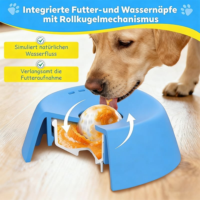 Futter- und Trinknapf mit langsamer Fütterung