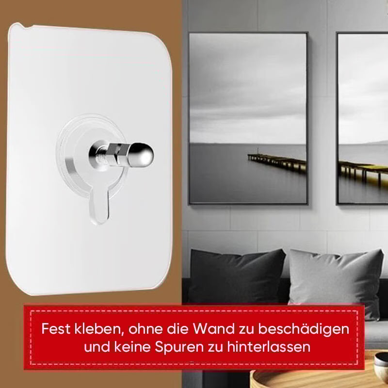 Selbstklebende Nagel-Wandhalterung: Spurlose Schrauben-Haken-Sticker
