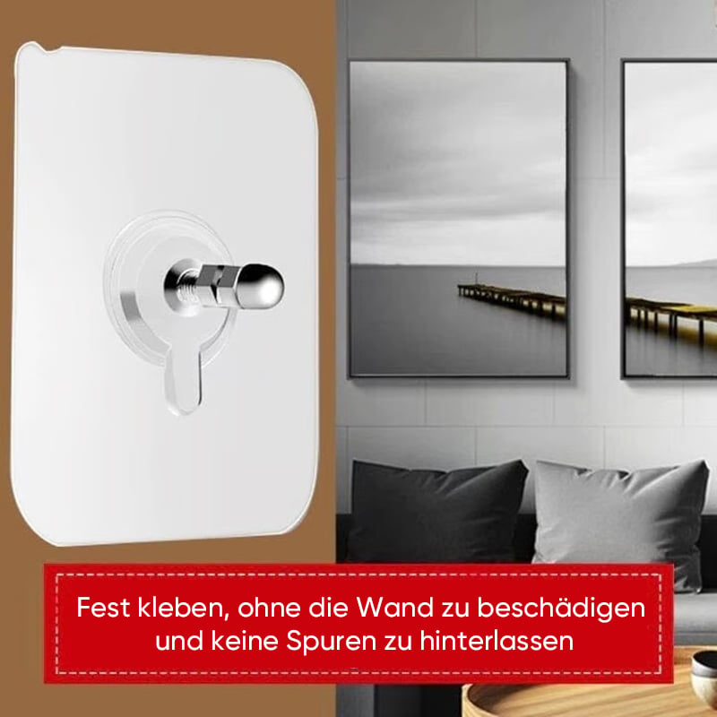 Selbstklebende Nagel-Wandhalterung: Spurlose Schrauben-Haken-Sticker