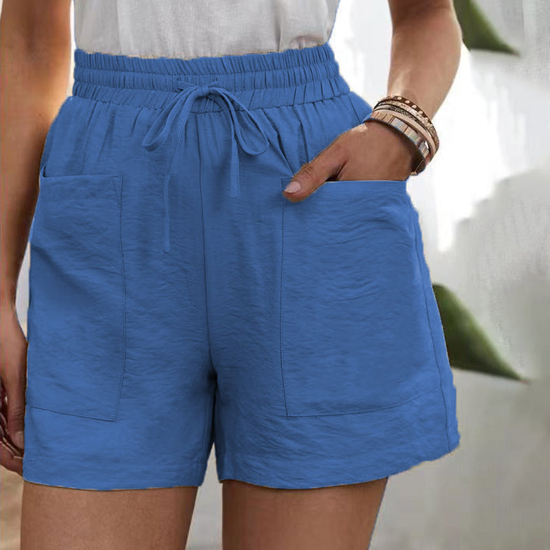 Solide lockere lässige kurze Hose mit zwei Taschen