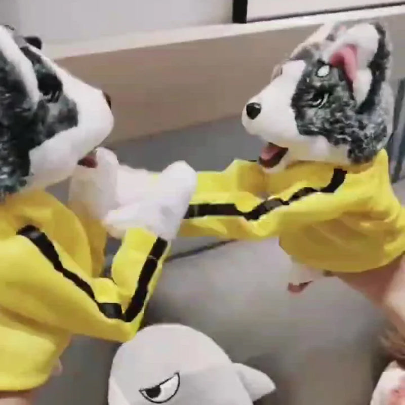 Husky-Handschuhpuppe aus Plüsch