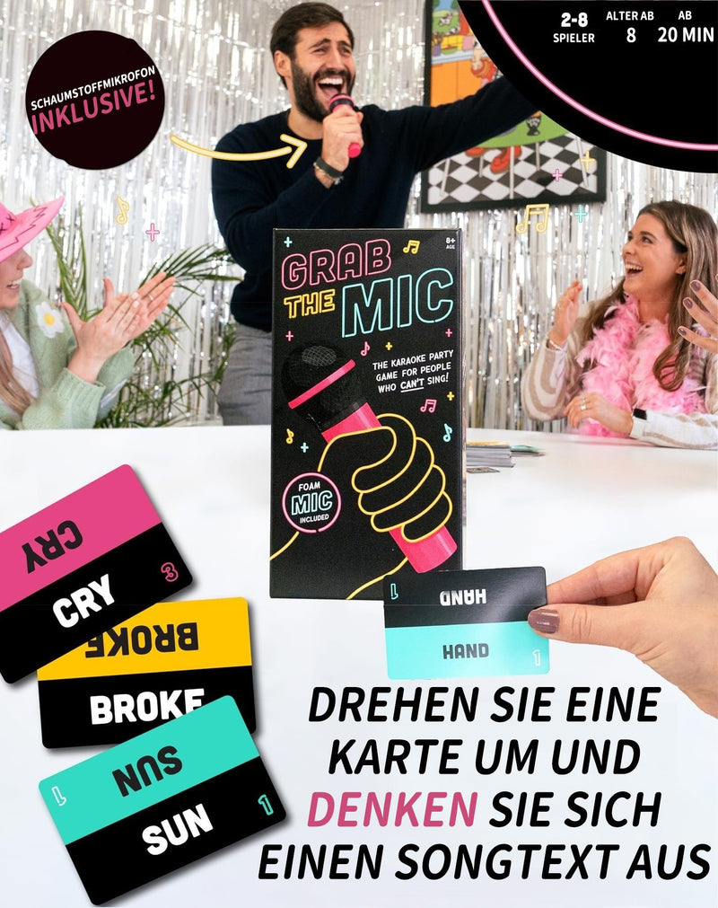 Schnapp dir das Mikrofon – das Partyspiel für Leute, die nicht singen können!