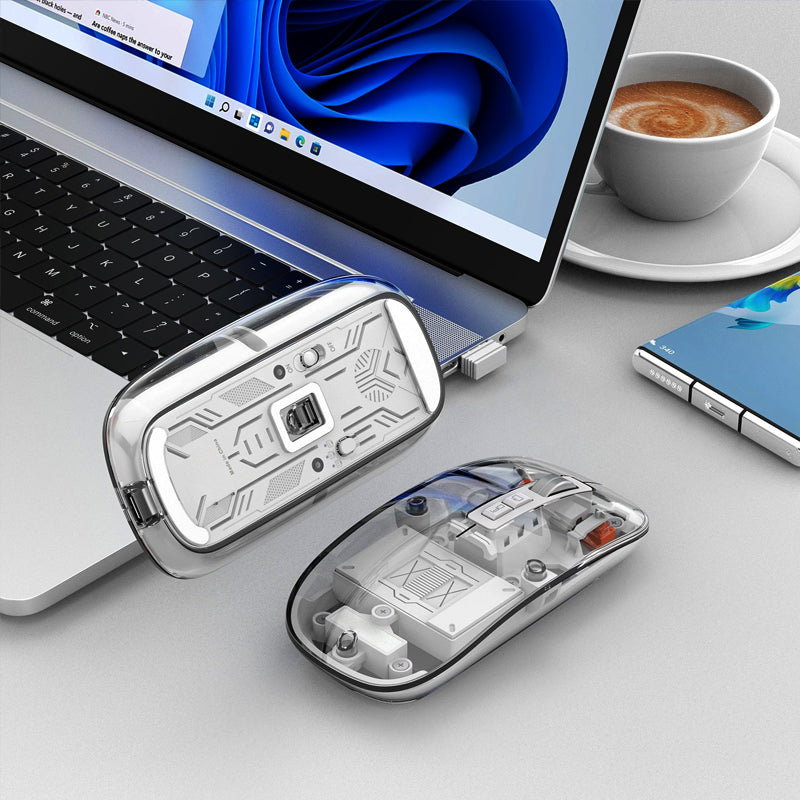 Kabellose transparente Bluetooth-Maus