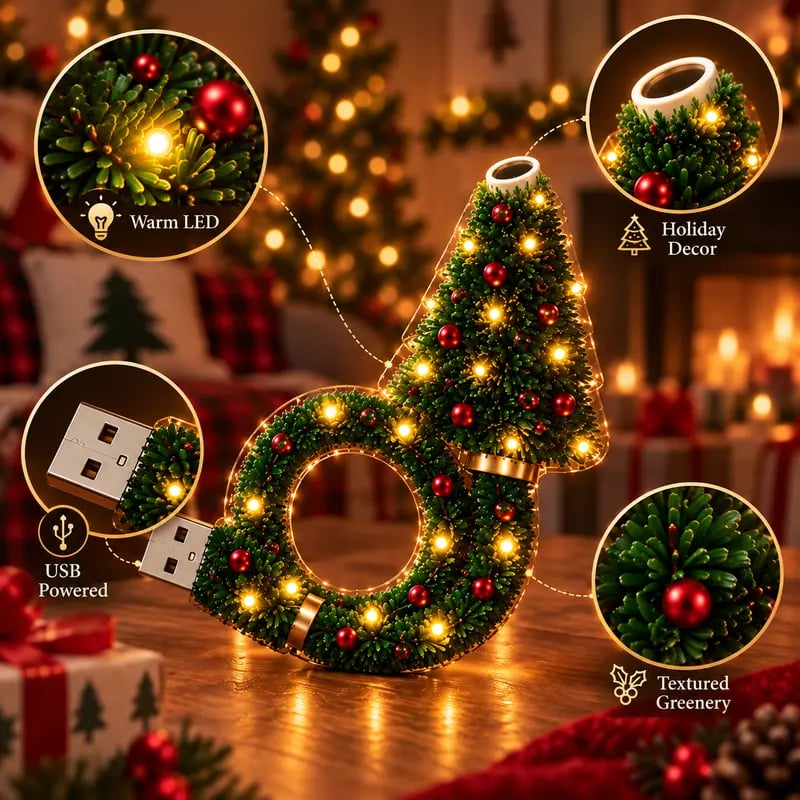 USB-Weihnachtsbaum-Projektionsleuchte