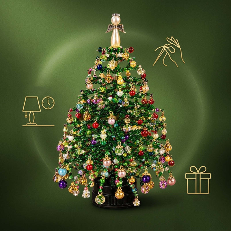 DIY-Bastelset für perlenbesetzten Weihnachtsbaumschmuck