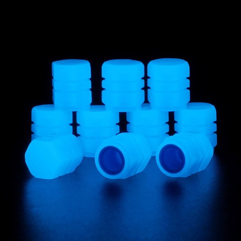 🌟Universelle fluoreszierende Reifenventilkappen