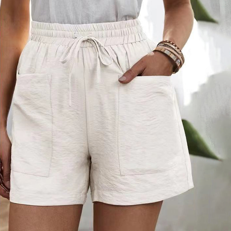 Solide lockere lässige kurze Hose mit zwei Taschen