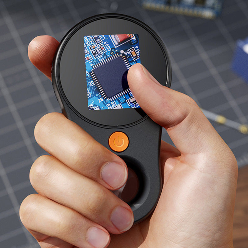 Handdigitalmikroskop. Tragbares Taschenmikroskop